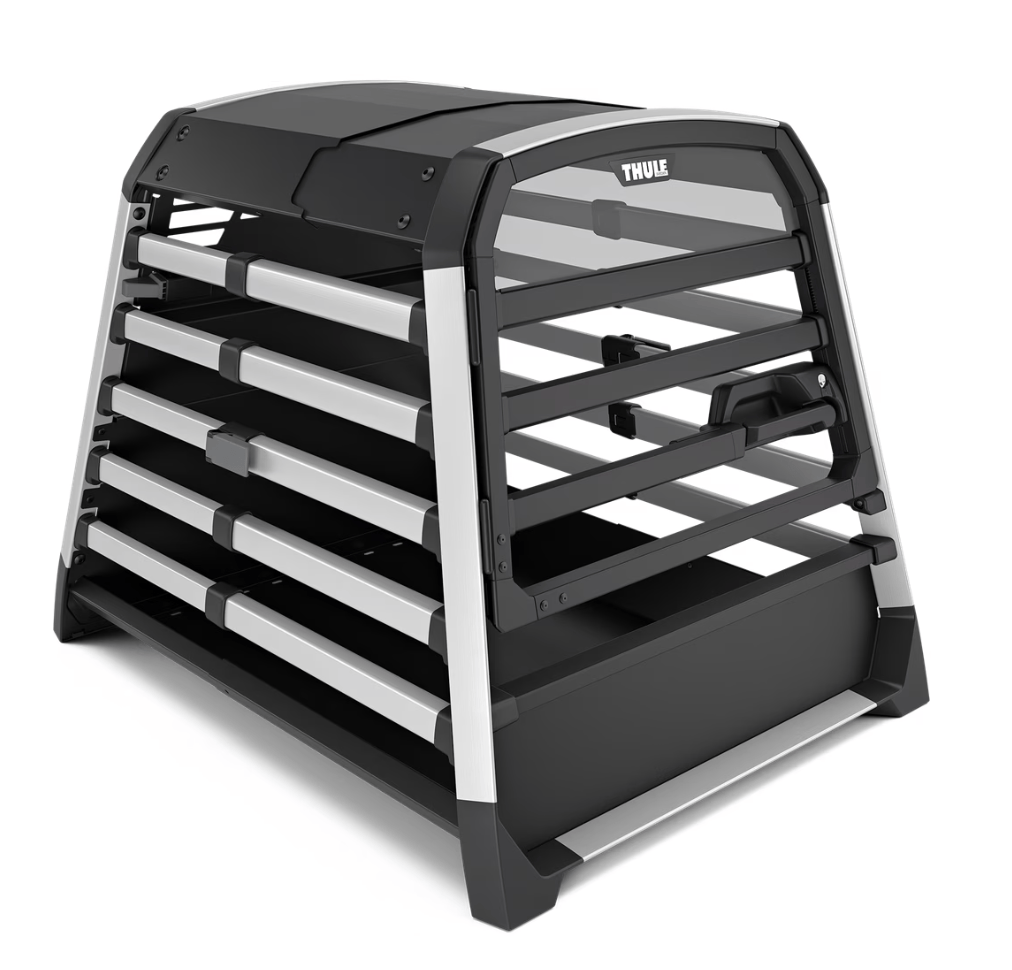 Thule Dog Travel Crate Thule Allax Dog Car Crate | Crash-Tested | Standard & Threshold Compatible | Black Thule Allax Car Dog Crate | Crash-Tested & Standard Compatible | Black