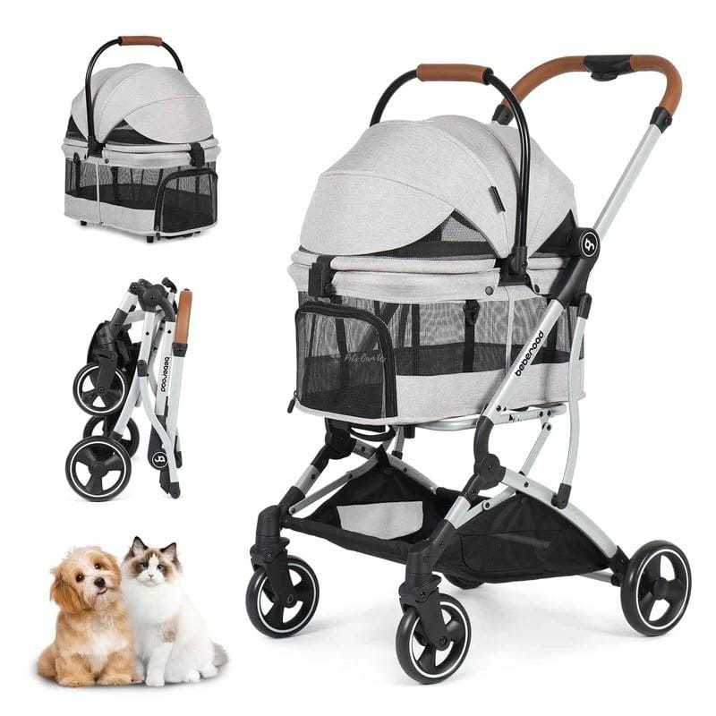 Beberoad T3 3-in-1 pet stroller, carrier, and car seat for small dogs and cats up to 20kg