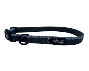 Henry Wag Dog Collar Henry Wag Comfort Dog Collar | Neoprene Padded | GRS Recycled | Reflective | 3 Sizes, Blue/Grey Henry Wag Comfort Collar | Neoprene Padded, GRS Recycled & Reflective