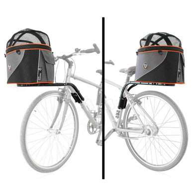 DoggyRide Cocoon bike basket for small pets with platform-supported stable design