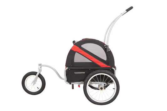Dutch Dog DoggyRide Mini20 Dog Bike Trailer & Stroller by Dutch Dog | Red DRMNTR22-RD Pets Own Us
