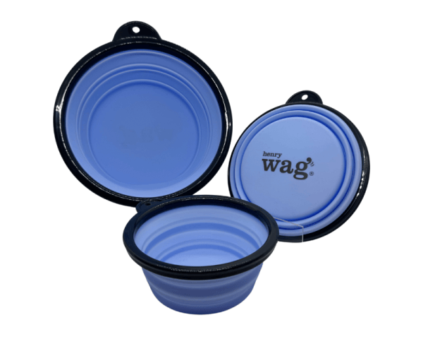 Henry Wag Travel Bowl collapsible dog bowl portable lightweight durable pet-safe feeder