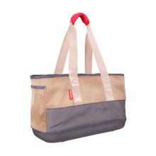 Breathable Dachshund Carrier bag in navy with mesh ventilation and sturdy bottom for small dogs