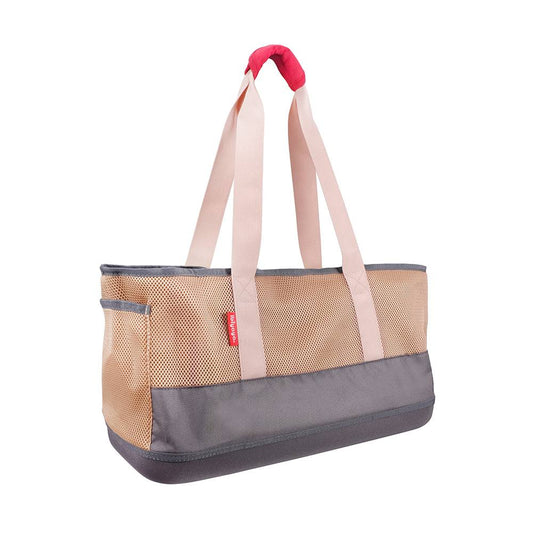 Ibiyaya Pet Carrier Ibiyaya Breathable Dachshund Carrier | Top-Entry Tote | Navy or Beige Breathable Dachshund Carrier | Top-Entry Tote for Small Long Breeds