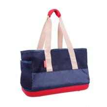Ibiyaya® Breathable Pet Carrier in navy with mesh fabric and lightweight design for small pets