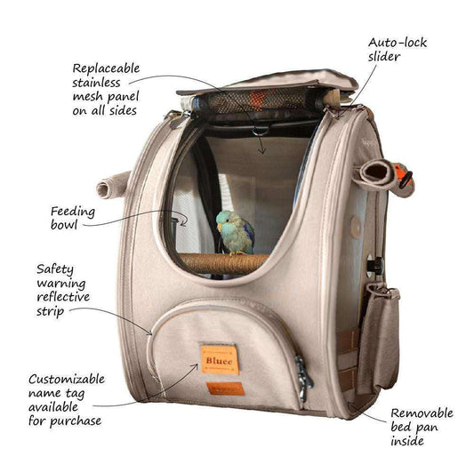 Ibiyaya Ibiyaya TrackPack | Bird Carrier Backpack with Perch | Airline-Approved Ibiyaya TrackPack | Bird Carrier Backpack with Perch | Airline-Approve