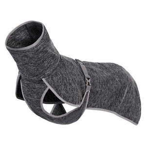 Black Icepeak Flen Midlayer Jacket for dogs with ergonomic fit and adjustable features