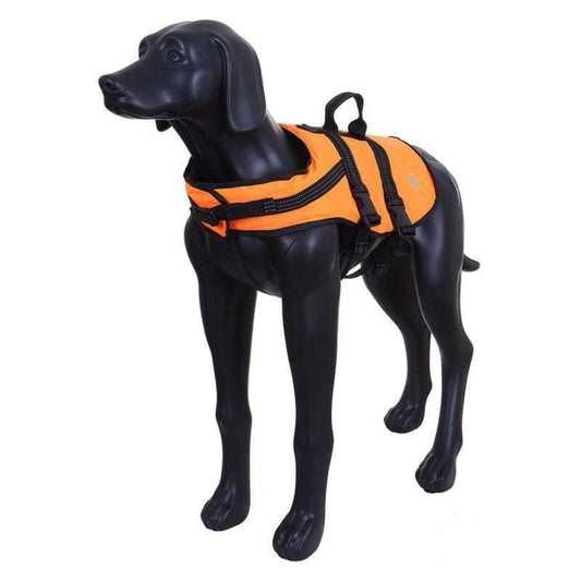 Orange Icepeak Prozone Life Vest for dogs with flotation and reflective safety features