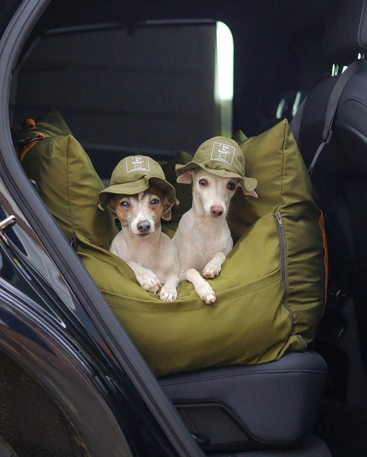 Luther Bennett Travel Dog Pod 2.0 | Dog Car Seat | With ISOFIX | Olive Green LB2-OLI Pets Own Us