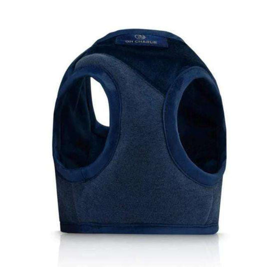 Oh Charlie Allure Harnesses navy blue pet harness for walks and outdoor activities