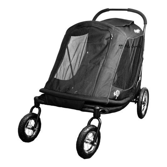 Petique Apollo Elite large dog stroller and bike trailer for pets up to 60kg with spacious cabin and all-terrain wheels