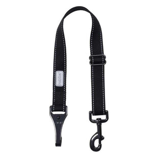 Rukka Dog Seat Belt ISOFIX compatible adjustable durable nylon leash with reflective details and gunmetal hook
