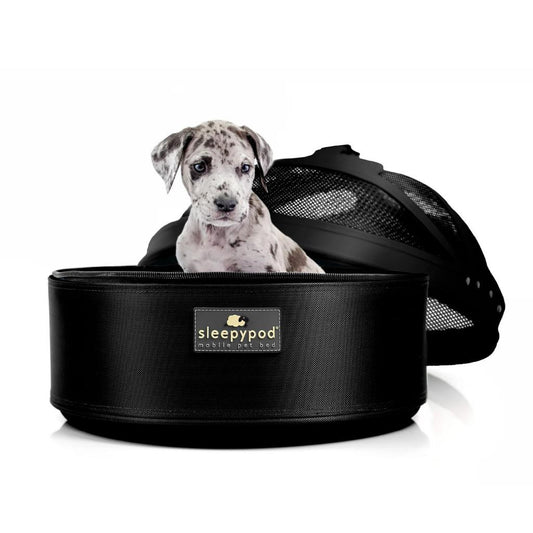 SleepyPod | Mobile Pet Carrier & Bed | Crash Tested | Jet Black Pets Own Us