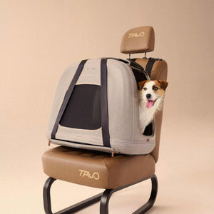 Tavo Pets Dog Travel Crate Tavo Crispin Impact-Tested Pet Travel Crate | Small, Medium & Large | Onyx & Merle | ISOFIX Pet Travel Crate Impact-Tested for Safety & Comfort | Tavo Crispin