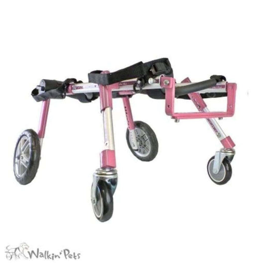 Full Support Quad Dog Wheelchair for medium and large dogs, adjustable and durable for disabled or injured pets.