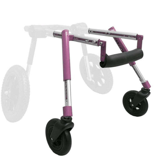 Walkin’ Wheels LARGE Front Wheel Attachment for pet wheelchair conversion with adjustable support and front leg rings