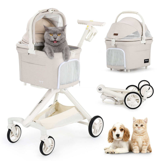 Beberoad TT compact pet stroller in Beige