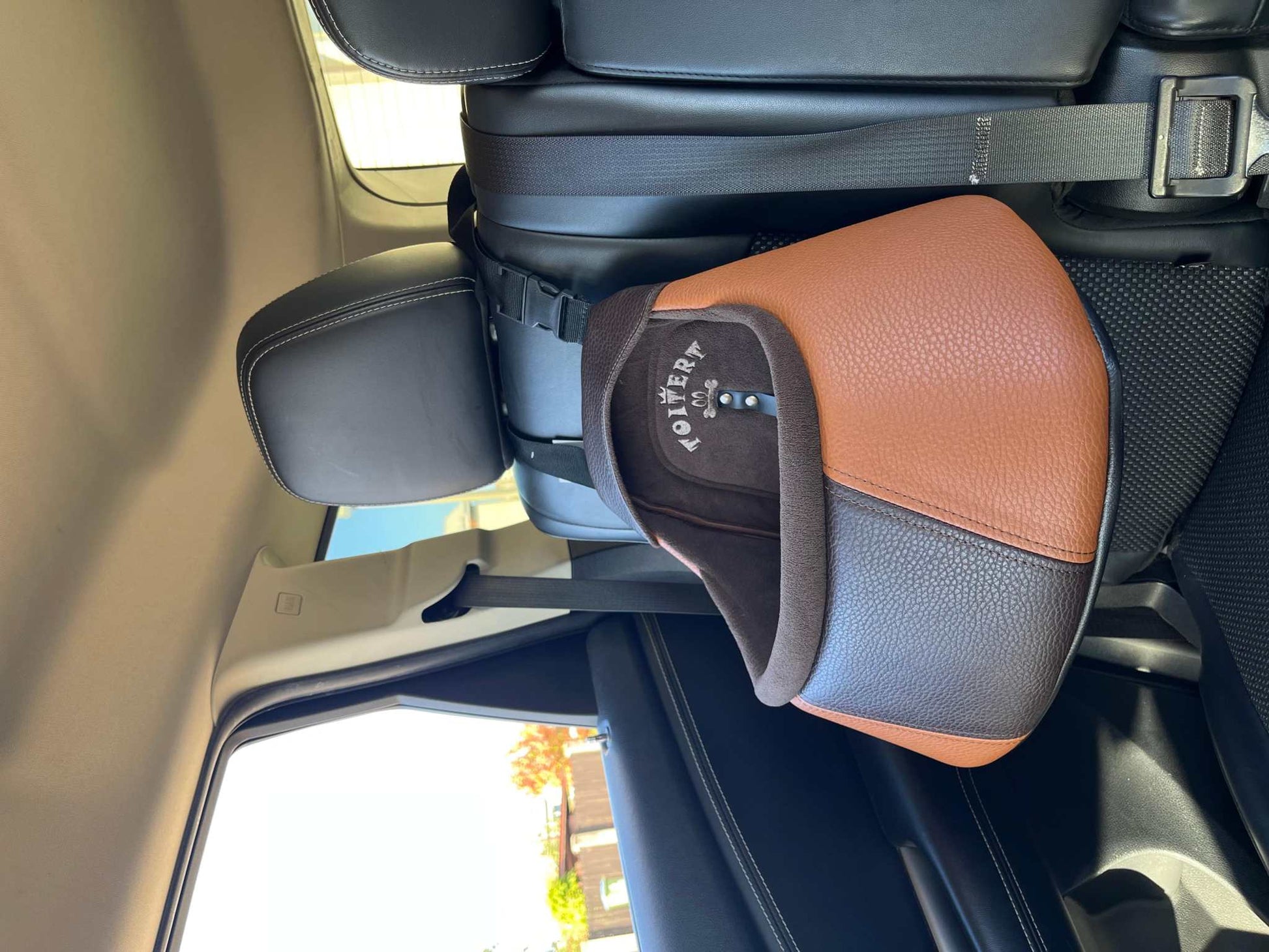 Toitert Luxury Dog Car Seat handmade vegan leather booster for small dogs, 9 styles available