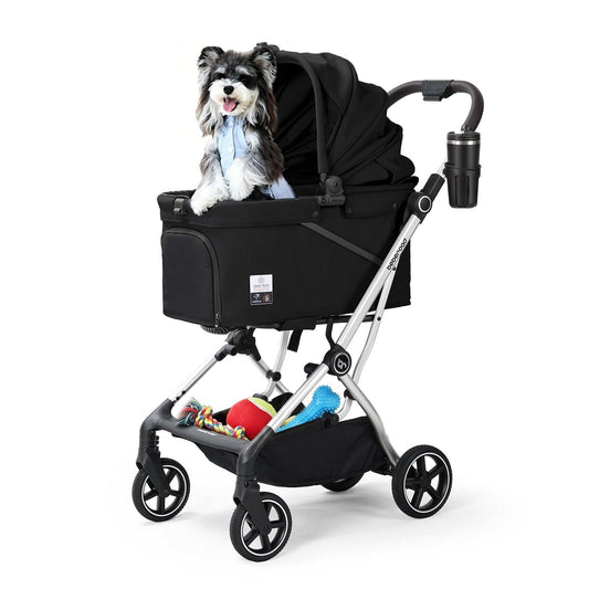 Beberoad T4 Max auto-fold pet stroller in Black