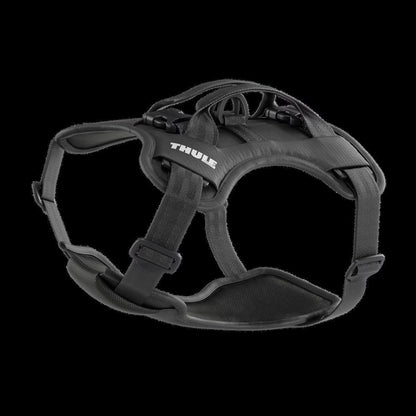 Thule Cappy Dog Car Harness black crash-tested step-in design secured in car rear seat