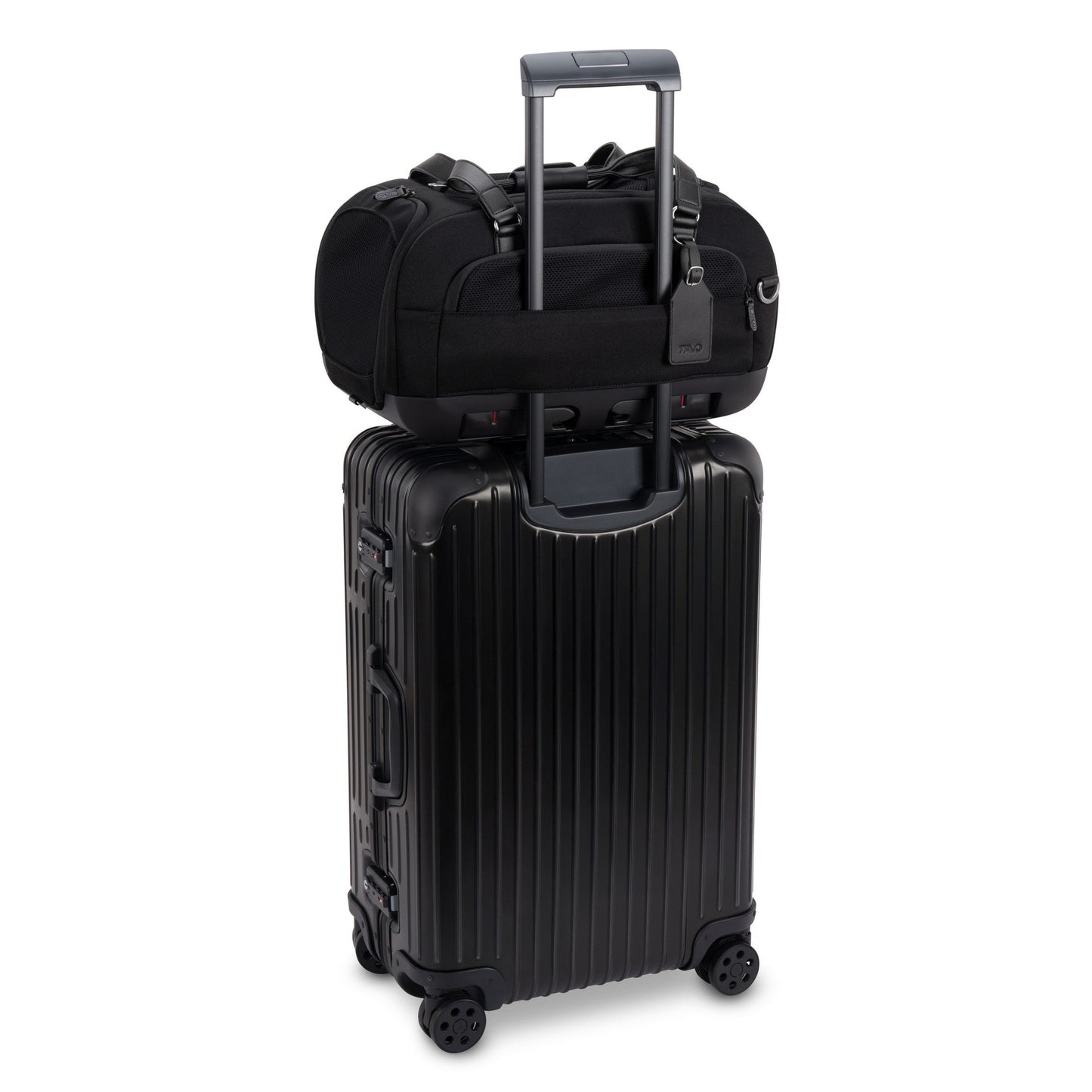 Tavo Dupree airline carry-on pet car seat in black and grey with ISOFIX latches for cats and small dogs