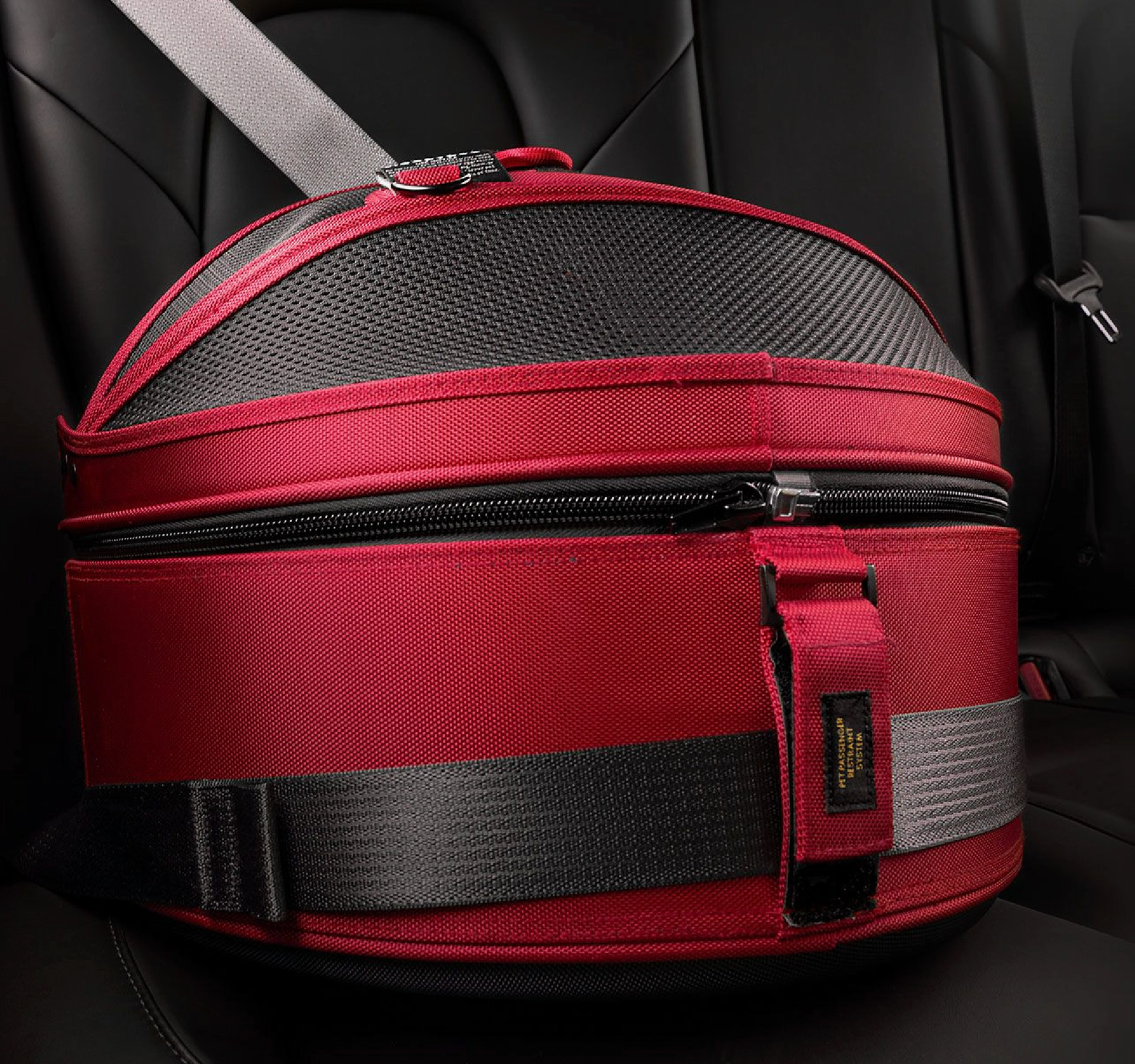 SleepyPod Mobile pet carrier and bed in three colors with mesh dome and crash-tested safety features