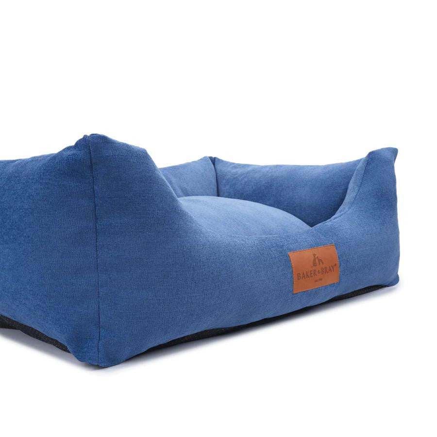 Orthopaedic dog bed with recycled memory foam and removable washable covers in multiple colours