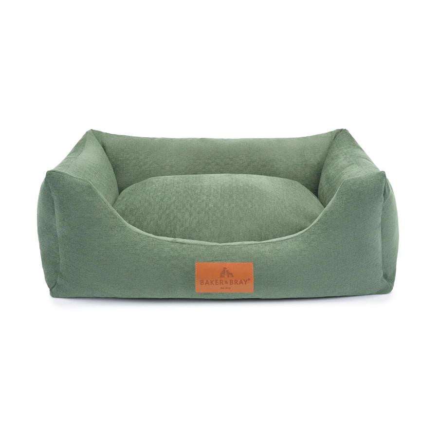 Orthopaedic dog bed with recycled memory foam and removable washable covers in multiple colours by Baker & Bray