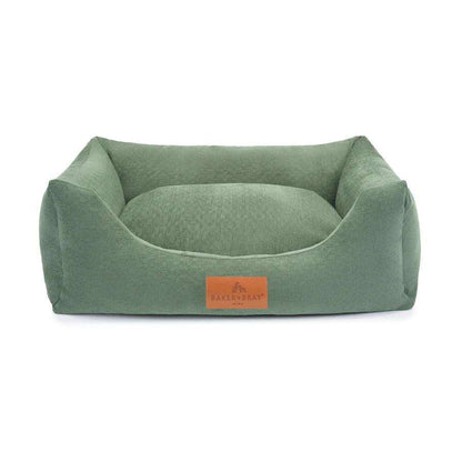 Orthopaedic dog bed with recycled memory foam and removable washable covers in multiple colours by Baker & Bray