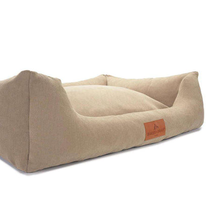 Orthopaedic dog bed with recycled memory foam and removable washable covers in nine colors by Baker & Bray