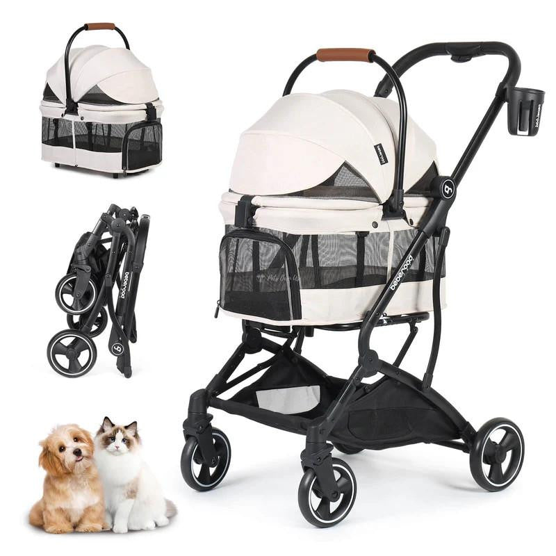  Beberoad 3-in-1 Pet Stroller & Travel System | T3 | Suitable for Small Dogs & Cats  BRUK130-T3 Pets Own Us