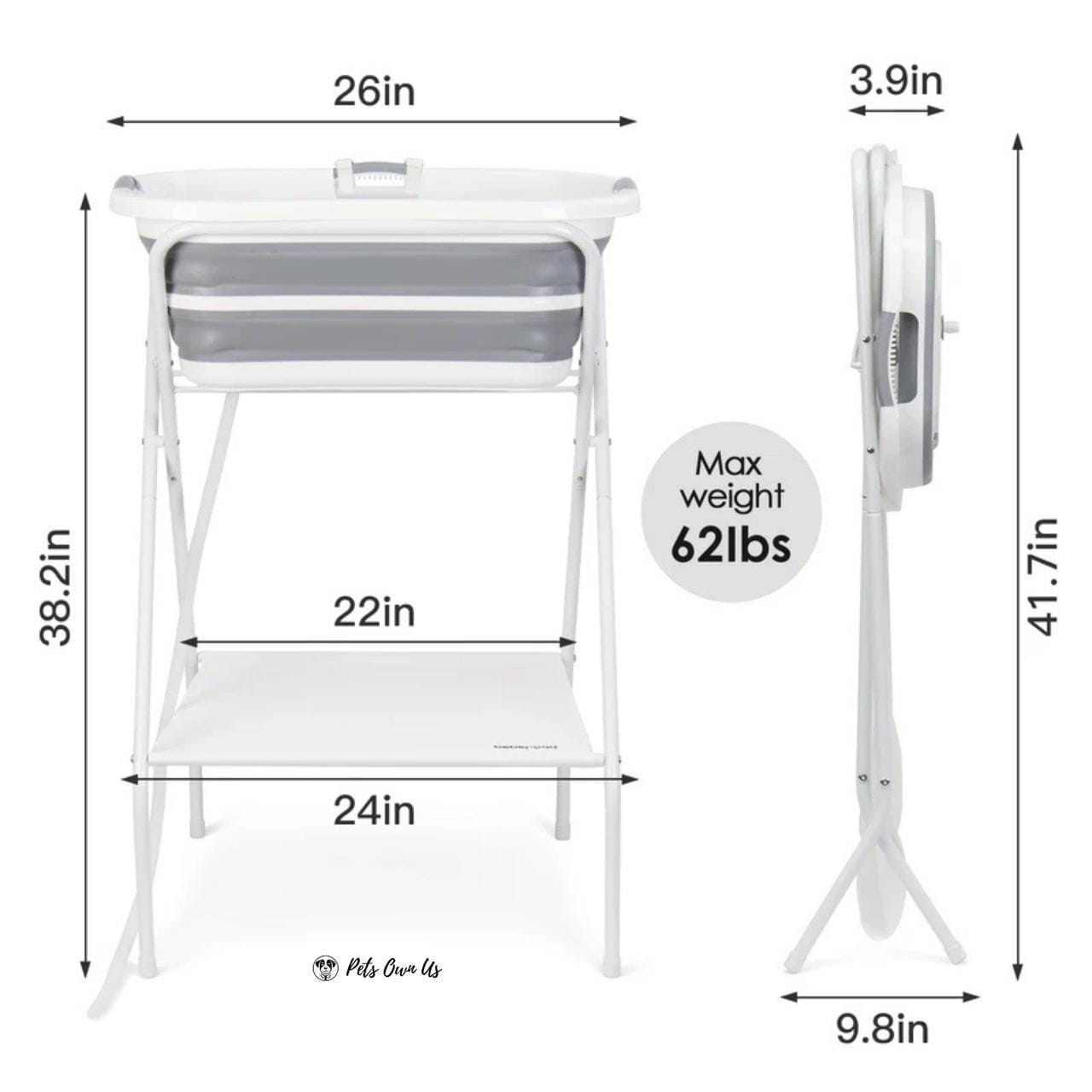 Beberoad Beberoad | B1 | 2-in-1 Pet Bathtub Beberoad 2-in-1 Mobile Pet Bath Portable Grooming for Pets