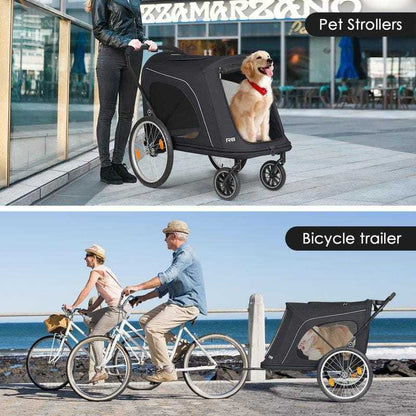 Beberoad Beberoad R8 PRO  4-Wheeler | Dog Stroller & Bike Trailer for Dogs 45kg+ | 2 Colours Dog Stroller & Bike Trailer for Dogs 45kg+ |2 Colours |Beberoad R8 PRO