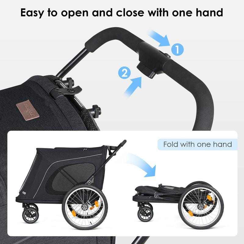 Beberoad Beberoad R8 PRO  4-Wheeler | Dog Stroller & Bike Trailer for Dogs 45kg+ | 2 Colours Dog Stroller & Bike Trailer for Dogs 45kg+ |2 Colours |Beberoad R8 PRO