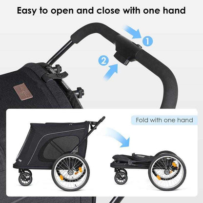 Beberoad Beberoad R8 PRO  4-Wheeler | Dog Stroller & Bike Trailer for Dogs 45kg+ | 2 Colours Dog Stroller & Bike Trailer for Dogs 45kg+ |2 Colours |Beberoad R8 PRO