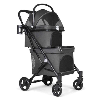 Beberoad Beberoad T1 | Double Decker Pet Stroller & Travel System | Dogs & Cats up to 25kg | 2 Colours Double Pet Stroller - Beberoad T1 | For Dogs & Cats up to 25kg
