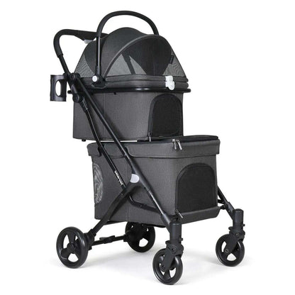 Beberoad Beberoad T1 | Double Decker Pet Stroller & Travel System | Dogs & Cats up to 25kg | 2 Colours Double Pet Stroller - Beberoad T1 | For Dogs & Cats up to 25kg