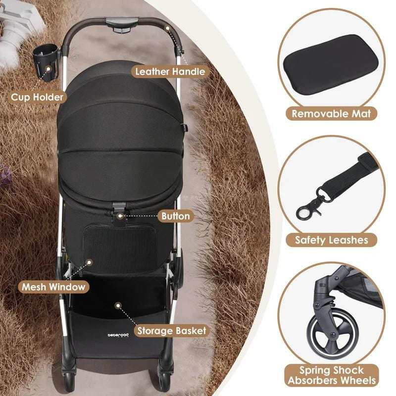 Beberoad Beberoad T4 Pet Stroller | Small to Medium Dogs & Cats up to 20kg | 3 Colours Beberoad T4 Pet Stroller | Small to Medium Dogs & Cats up to 20kg | 3