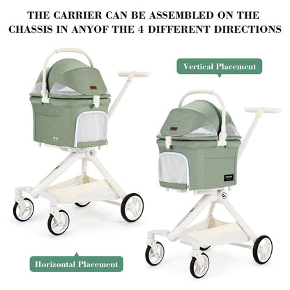 Beberoad Pet Stroller Beberoad TT | Compact 2-in-1 Pet Stroller & Carrier | Small Dogs & Cats up to 20kg | 2 Colours Beberoad TT Compact Pet Stroller | Dogs & Cats up to 20kg