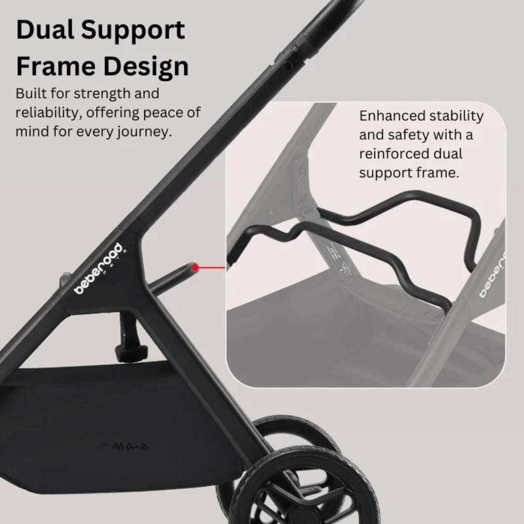 Beberoad X5 3-in-1 pet stroller for medium pets up to 25kg with one-hand fold and versatile design