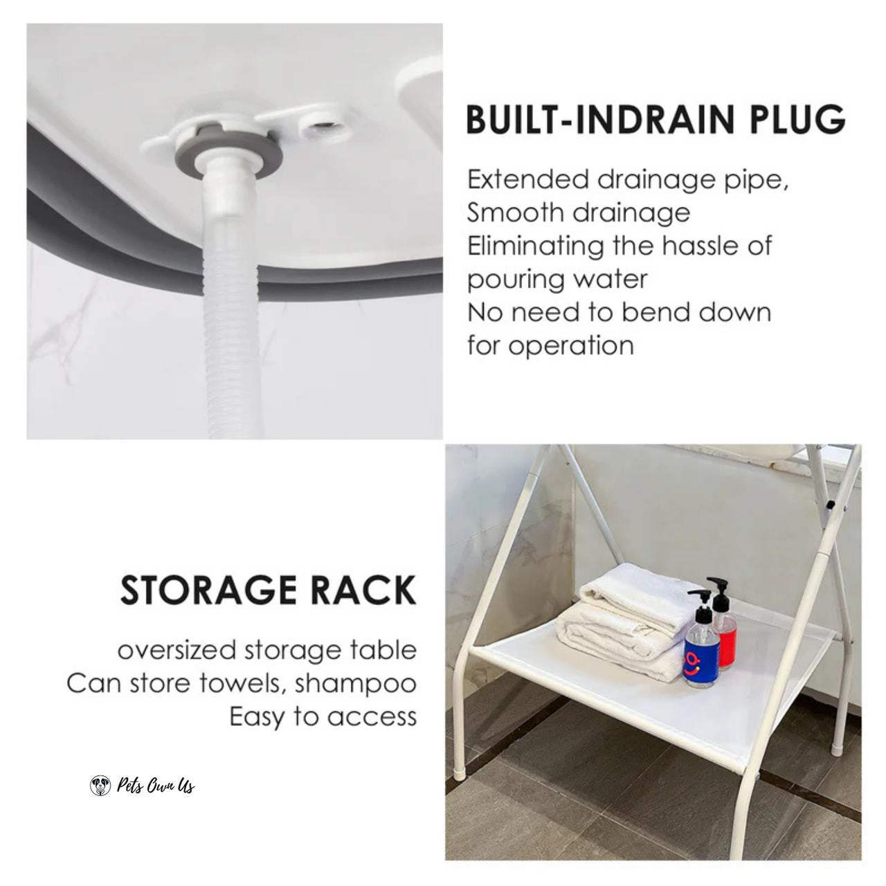 Beberoad Bederoad | B1 | 2-in-1 Pet Bath Tub  BBR-B1-Pet-Bath-Tub Pets Own Us