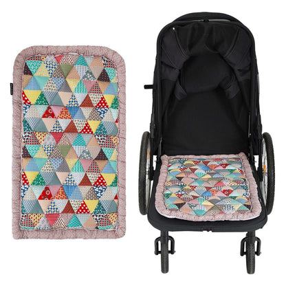 Beberoad reversible pet stroller cushion printed side