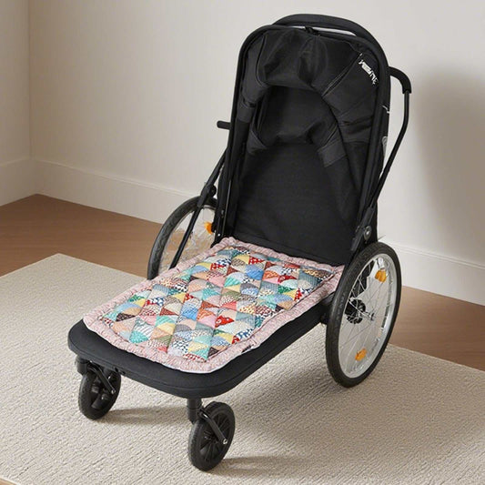 Beberoad reversible pet stroller cushion cool ice silk side