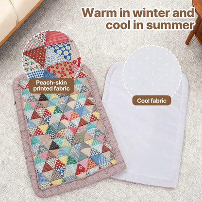 Beberoad pet stroller cushion handmade lace trim detail
