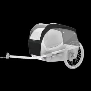 Thule Bexey dog bed rain cover for dog bike trailer with clear window and secure black fit