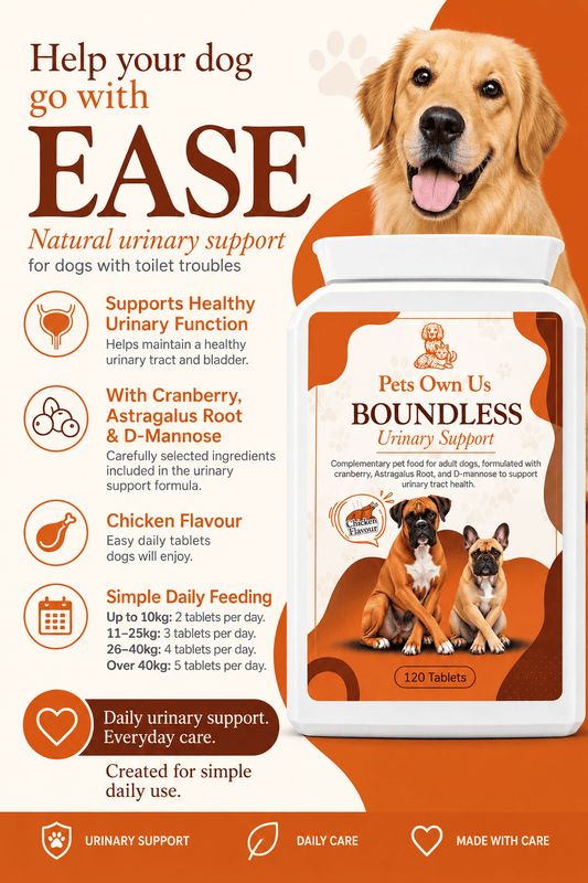Boundless by Pets Own Us Pet Supplements Boundless Urinary Support | Bladder & Urinary Tract Tablets for Dogs Boundless Urinary Support for Dogs | Bladder Health Tablets