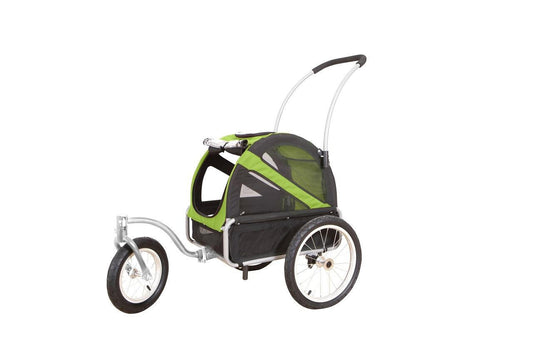 Dutch Dog DoggyRide Mini20 Dog Bike Trailer & Stroller by Dutch Dog | Green  DRMNTR22-GR Pets Own Us
