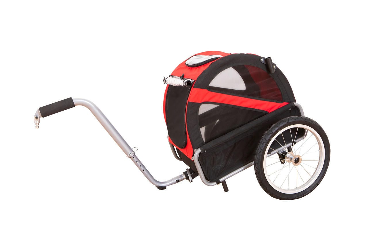 Dutch Dog DoggyRide Mini20 Dog Bike Trailer & Stroller by Dutch Dog | Red Mini DoggyRide dog bike trailer by Dutch Dog, Free UK Shipping! Red
