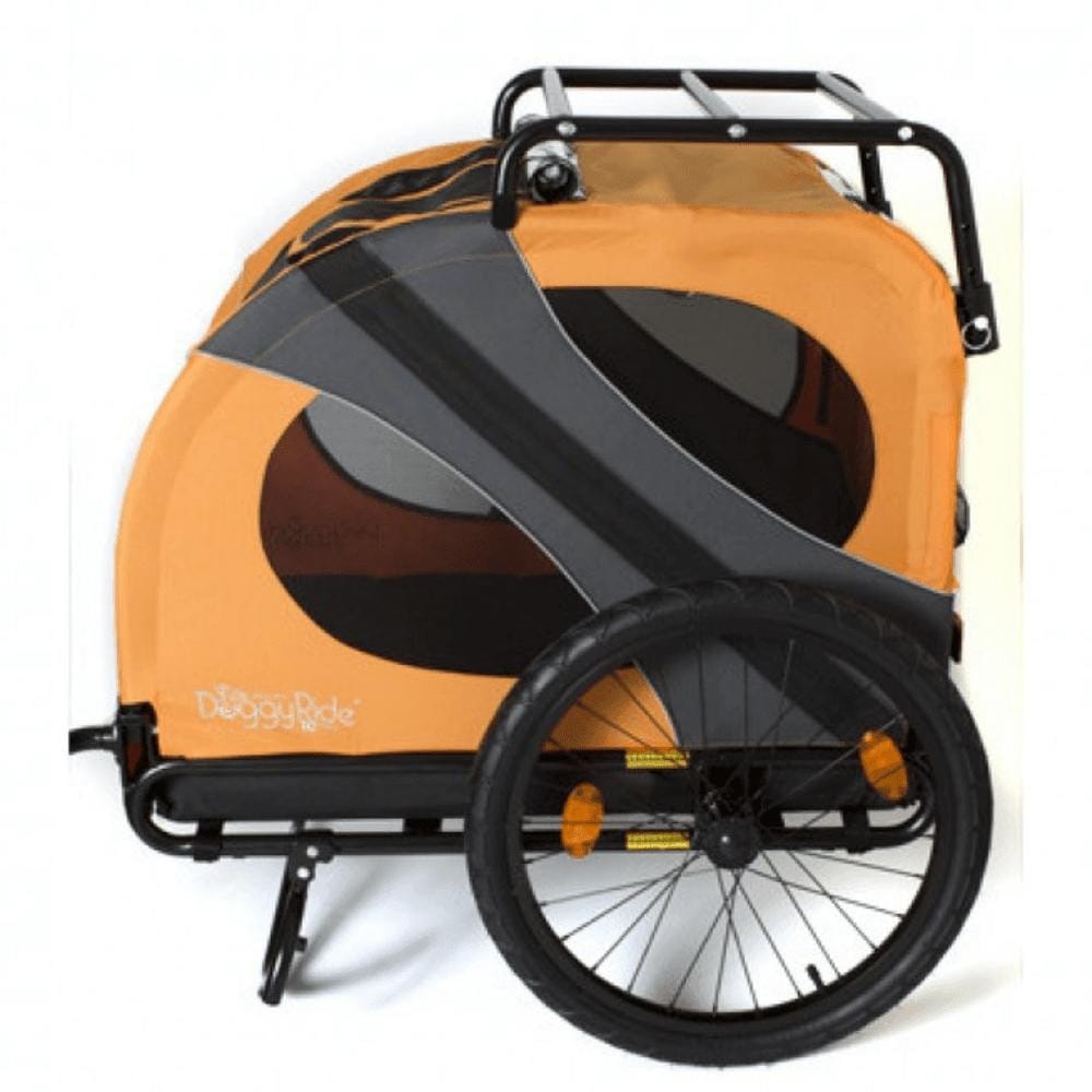 Dutch Dog DoggyRide Novel 15 Dog Bike Trailer by Dutch Dog | Orange DoggyRide Dog Bike Trailer Novel 15 by Dutch Dog - E Bike Compatible!