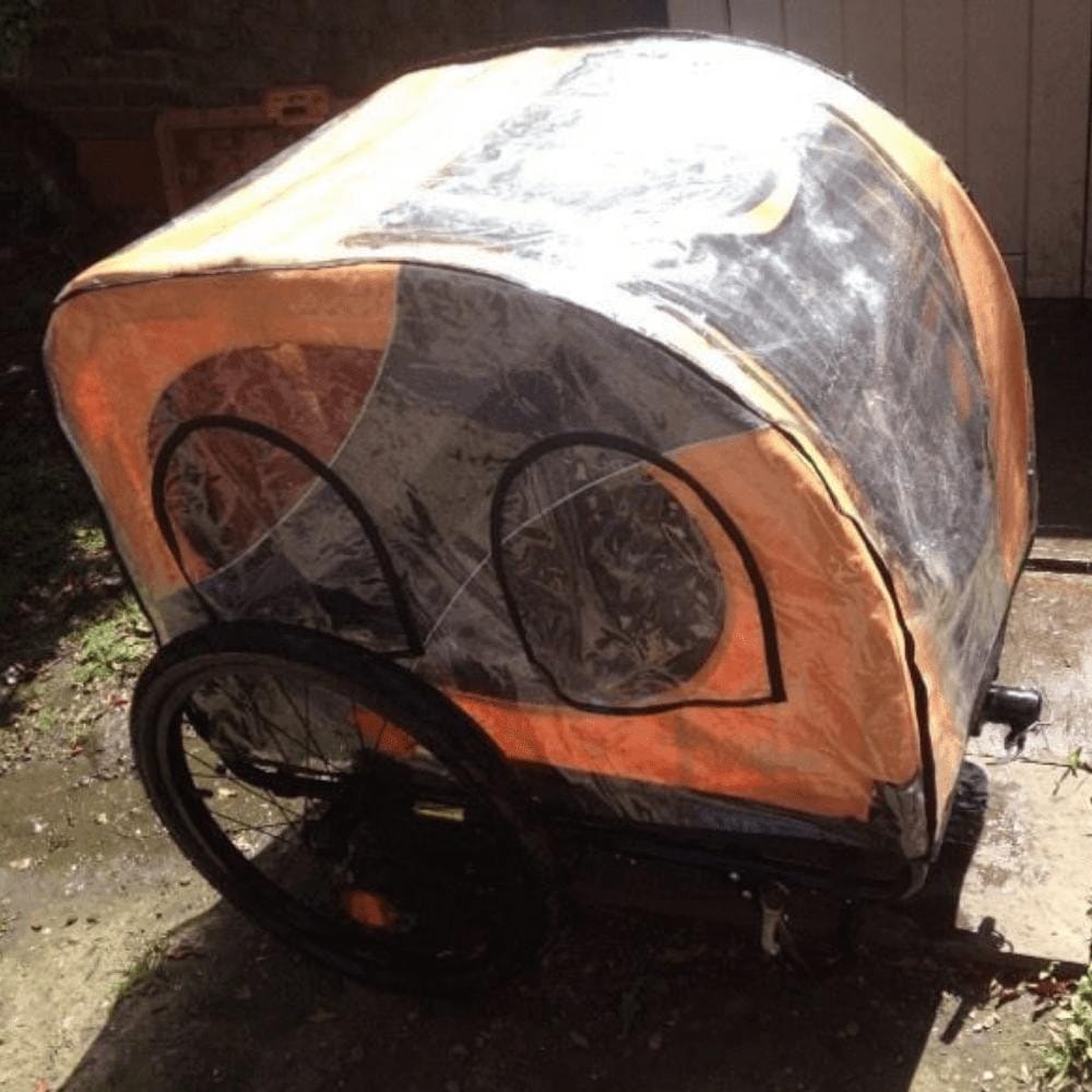 Dutch Dog DoggyRide Novel 15 Dog Bike Trailer by Dutch Dog | Orange DoggyRide Dog Bike Trailer Novel 15 by Dutch Dog - E Bike Compatible!